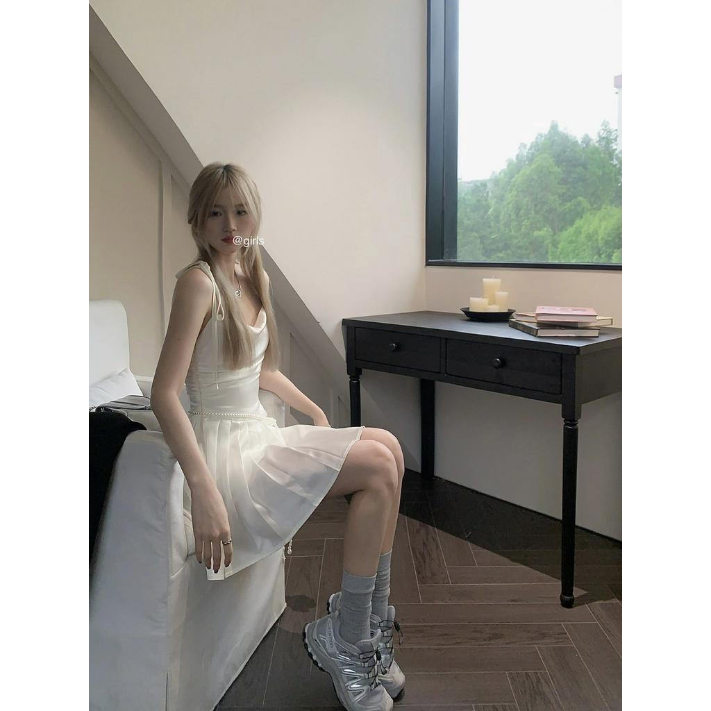 (MớI) Đầm TrắNg 63338 + ThắT Lưng