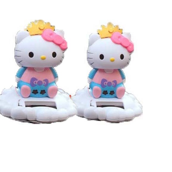 Giá Đỡ Quần Áo 11cm Sử Dụng Năng Lượng Mặt Trời Hình Mèo Kitty