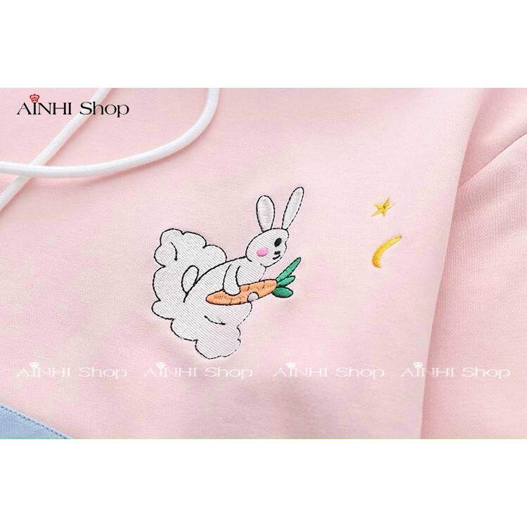 Áo Hoodie Nữ ❤️FREESHIP❤️ Áo Khoác Hoodie Vải Nỉ Nhiều Màu  (Thỏ Con) - Áo Hoodie Free Size Dưới 60kg | BigBuy360 - bigbuy360.vn