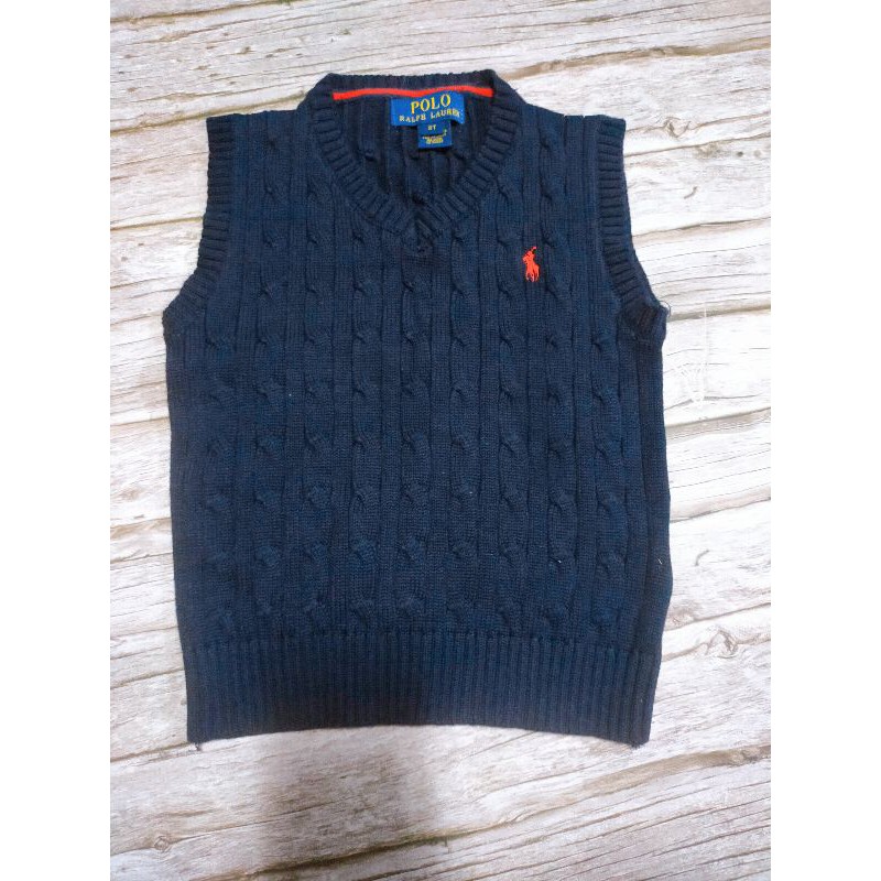 Áo len gile bé trai polo 9-24kg