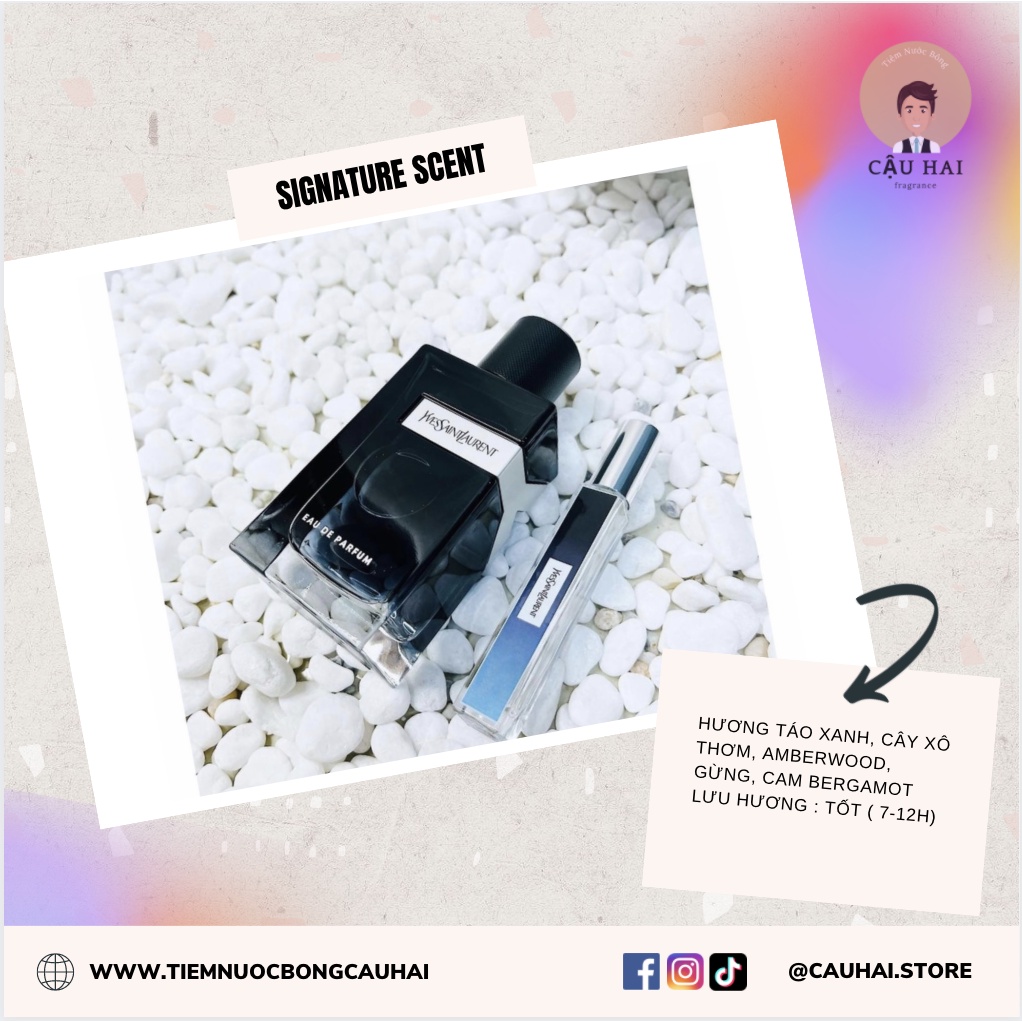 Nước hoa nam 𝗬𝘀𝗹 𝗬 𝗘𝗗𝗣_Hương Thơm Tươi Mát Sang Trọng chai (10ml) | BigBuy360 - bigbuy360.vn