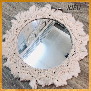 🌺 🌺 Gương tròn trang trí size lớn - Guong macrame 🌺 🌺