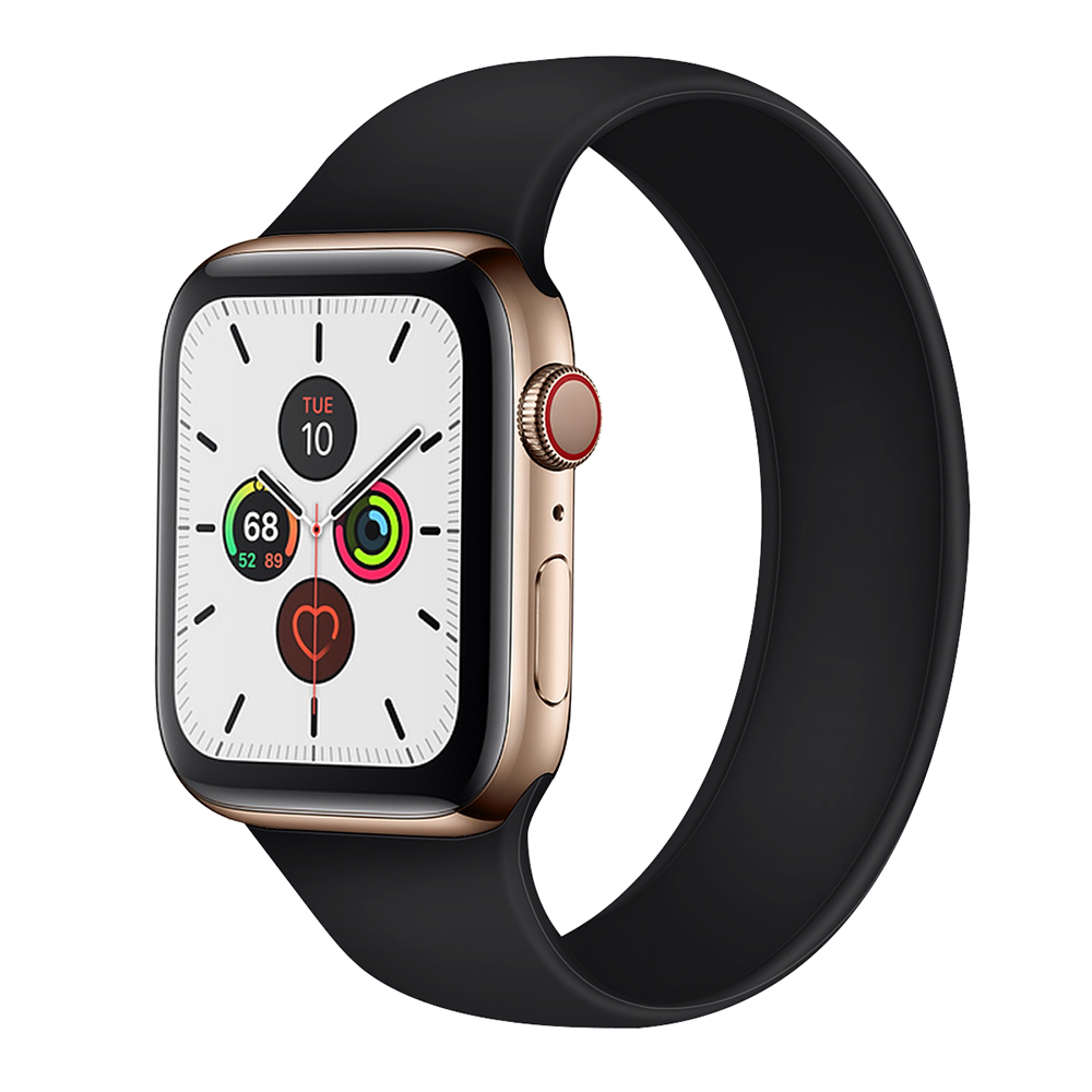 Dây Đeo Silicone Cho Đồng Hồ Thông Minh Apple Watch Series 6 5 4 3 2 1 Solo Loop Band iWatch 44mm 40mm 42mm 38mm