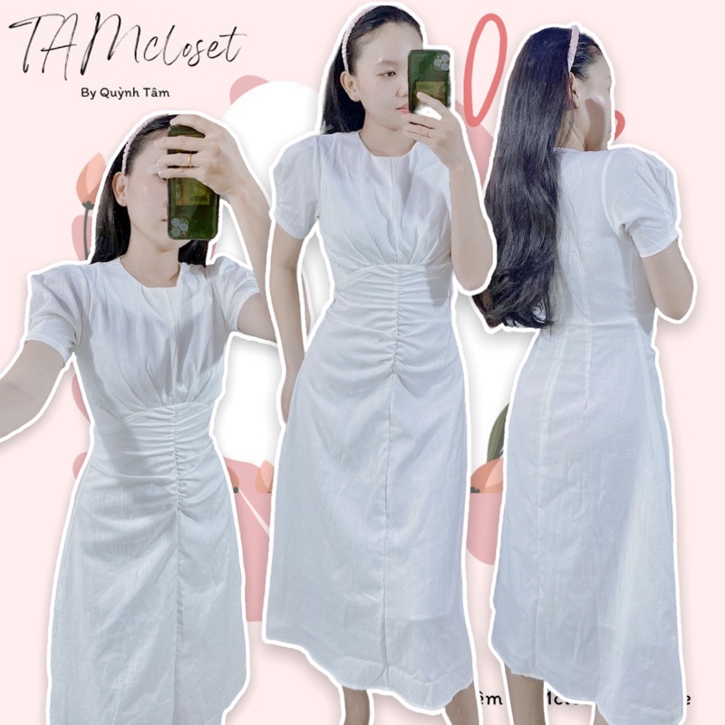 Đầm xoè xếp ly nhún ngực - TK1149