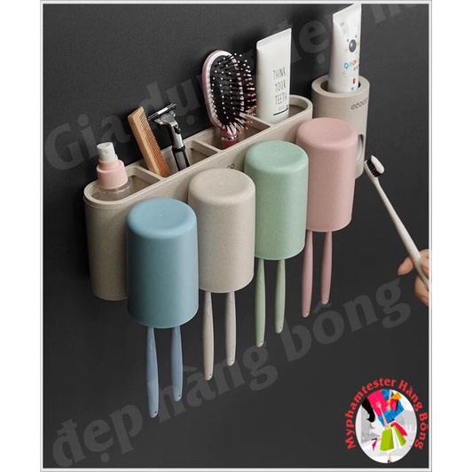 (Ecoco SIÊU RẺ) Kệ cắm chải lúa mạch Ecoco kèm cốc