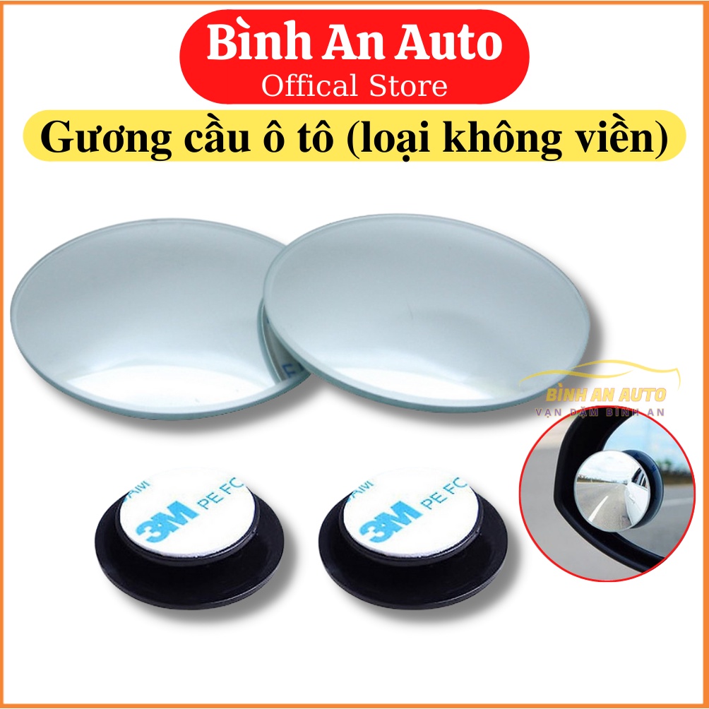 Bộ 2 Gương cầu lồi kính hậu xoay 360 - Bình An Auto