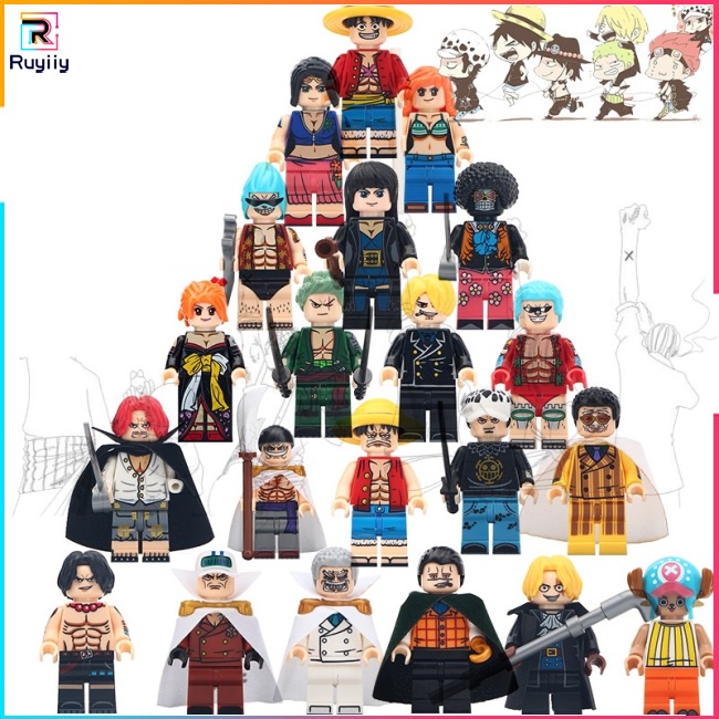 Mô Hình Đồ Chơi Lego Nhân Vật Luffy Solonna Beauty Robin Trong Phim One Piece