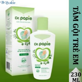 Nước tắm gội thảo dược Dr. Papie cho bé  230ml