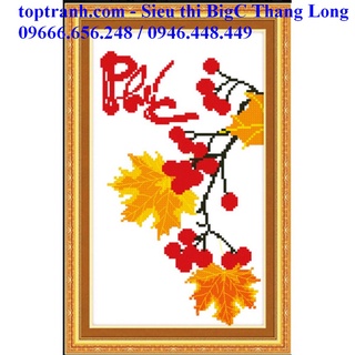 Tranh thêu chữ thập chữ Phúc 222303 chưa thêu