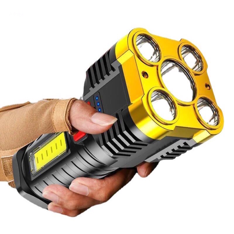 Đèn Pin Siêu Sáng Đèn Pin Cầm Tay Chắc Chắn 4 Chế Độ Sáng Chống Thấm Nước, ASAKI OFFICIAL