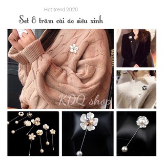 Set 8 Trâm Cài Korea Girl Hình Hoa Phong Cách Hàn Quốc Sang Trọng