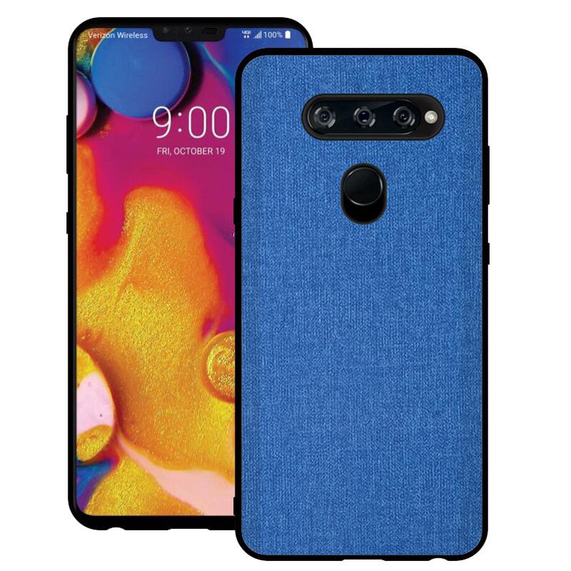For Three Camera LG G8S ThinQ case cover back cover silicone edge fabric protective Shell