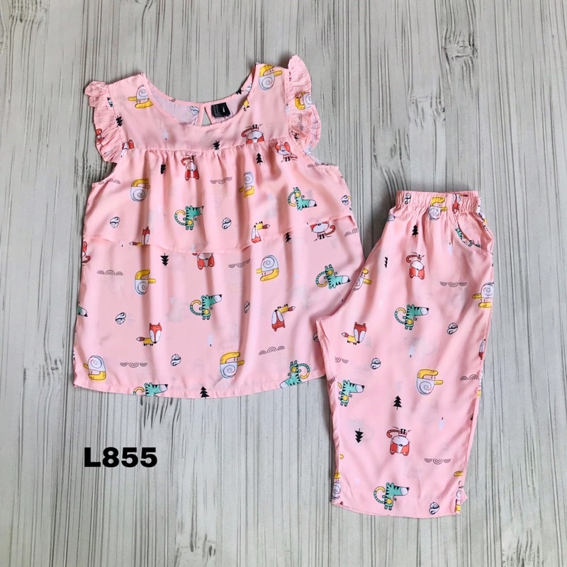 Đồ Bộ Tole Lanh Lửng Bèo Ngực VNXK