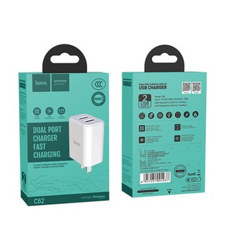 Cóc sạc 2 cổng 2.1A - C62 đa năng