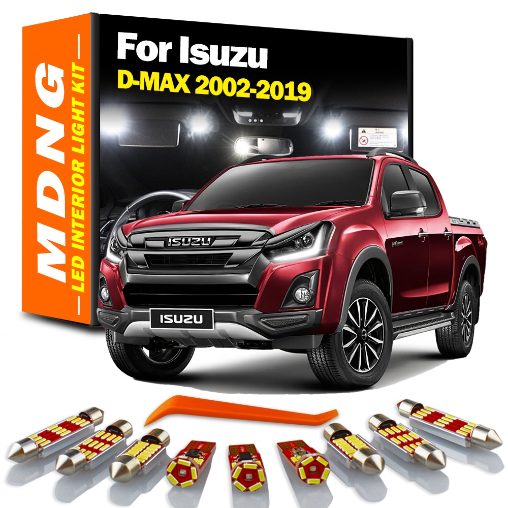 Set 5 Đèn Led Gắn Bên Trong Xe Hơi Isuzu D-MAX D MAX Dmax I II 2002-2015 2016 2017 2018 2019