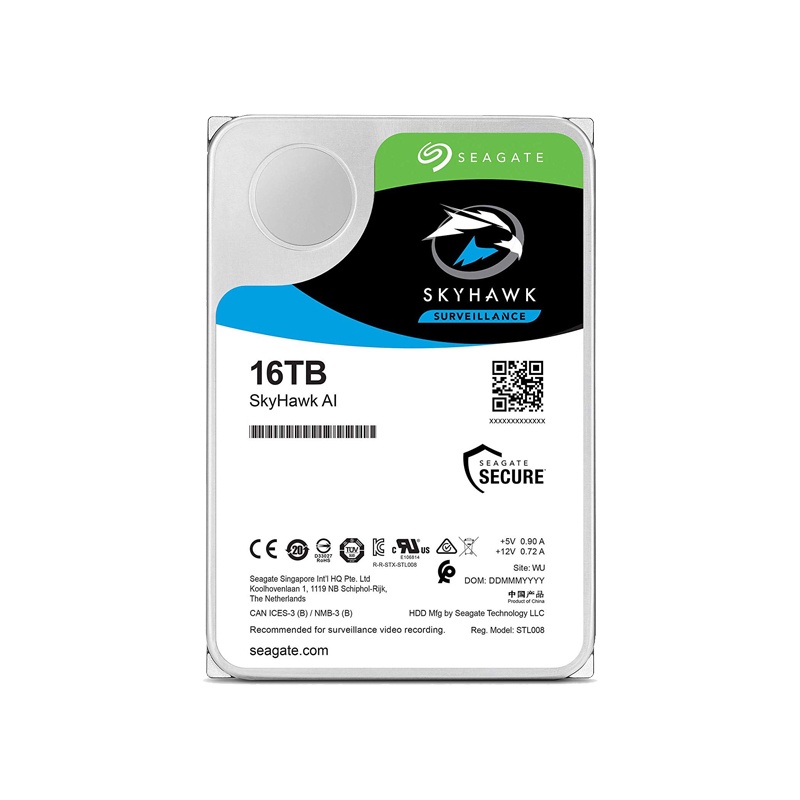 Ổ cứng cắm trong Seagate SkyHawk AI 3.5” chuyên dành cho camera
