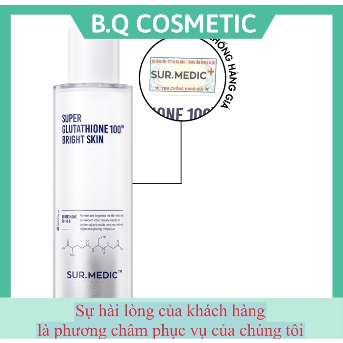 Toner Trắng Da Sur.Medic Super Glutathione 100 Bright Skin