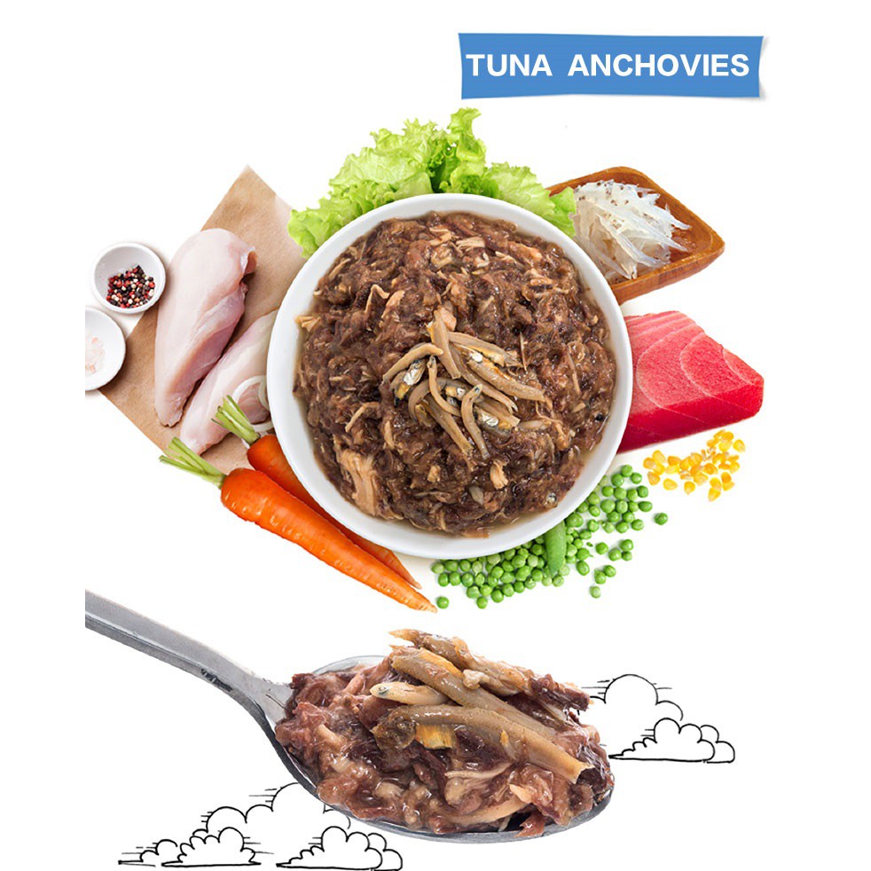 Pate Wanpy Cho Mèo Gói 80g (Nhiều vị) - Thơm Ngon Bổ Dưỡng