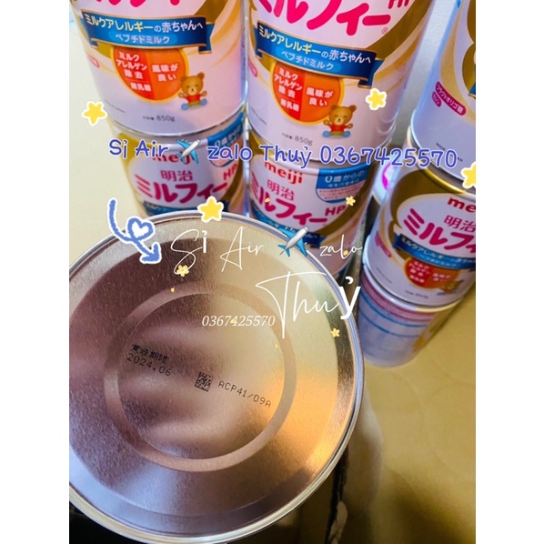 Sữa Meiji HP Nhật dành cho bé dị ứng đạm bò lon sắt to 850gr