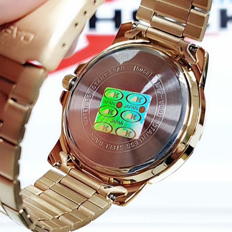 Đồng hồ nam dây kim loại Casio Anh Khuê MTP-VD01G-1BVUDF