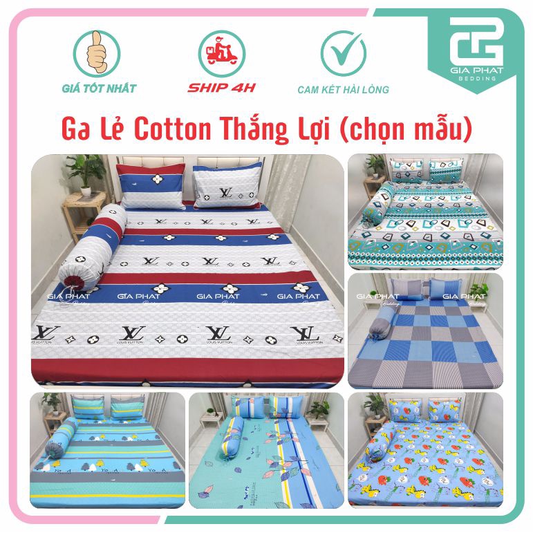 Ga lẻ Cotton Thắng Lợi 100% chuẩn logo (không áo gối, được chọn mẫu)