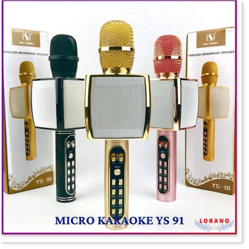Micro Bluetooth YS 91 . Míc Hát Karaoke chất âm hay