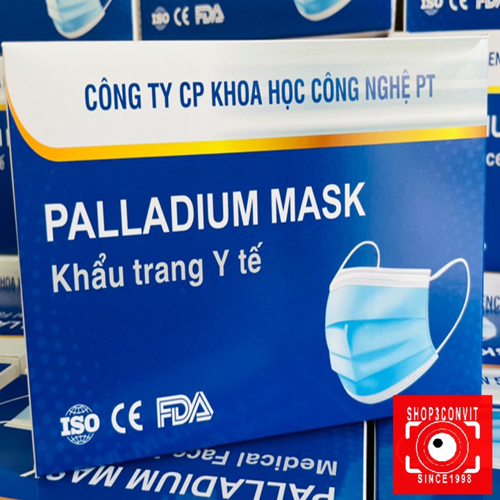 (Chỉ ship TPHCM)Hộp 50 chiếc khẩu trang y tế kháng khuẩn palladium mask