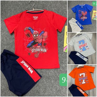 Bộ cộc tay bé trai size đại chất cotton co dãn đẹp mát hàng công ty chính phẩm