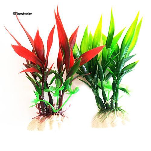 Cây giả bằng nhựa trang trí cho hồ cá