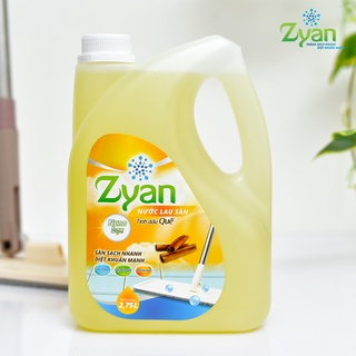 Nước Lau Sàn Hữu Cơ Nano Bạc Zyan Diệt Khuẩn 2.75 Lít-Hương Tinh Dầu Quế