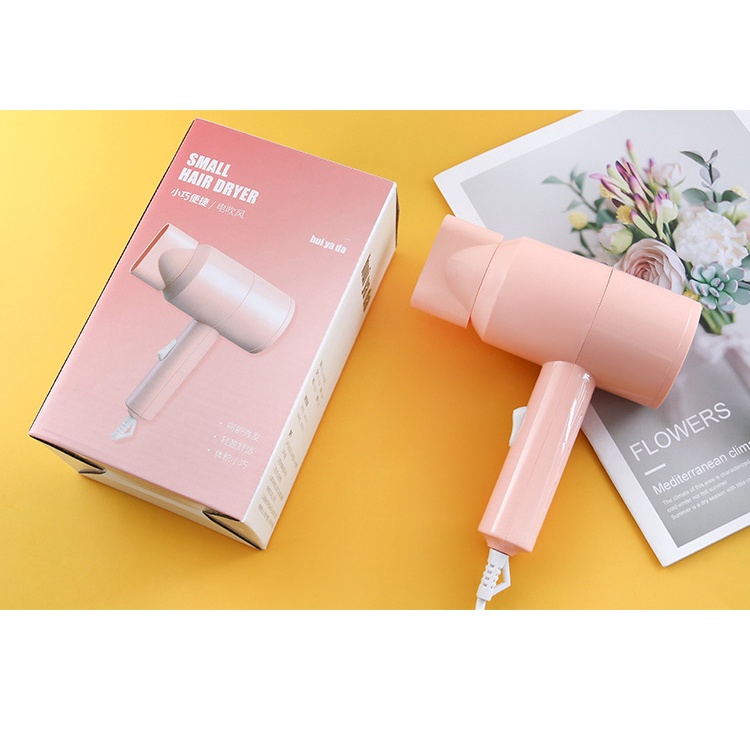 [Hàng mới về] Máy sấy tóc mini cầm tay làm khô nhanh không gây tiếng ồn tiện dụng