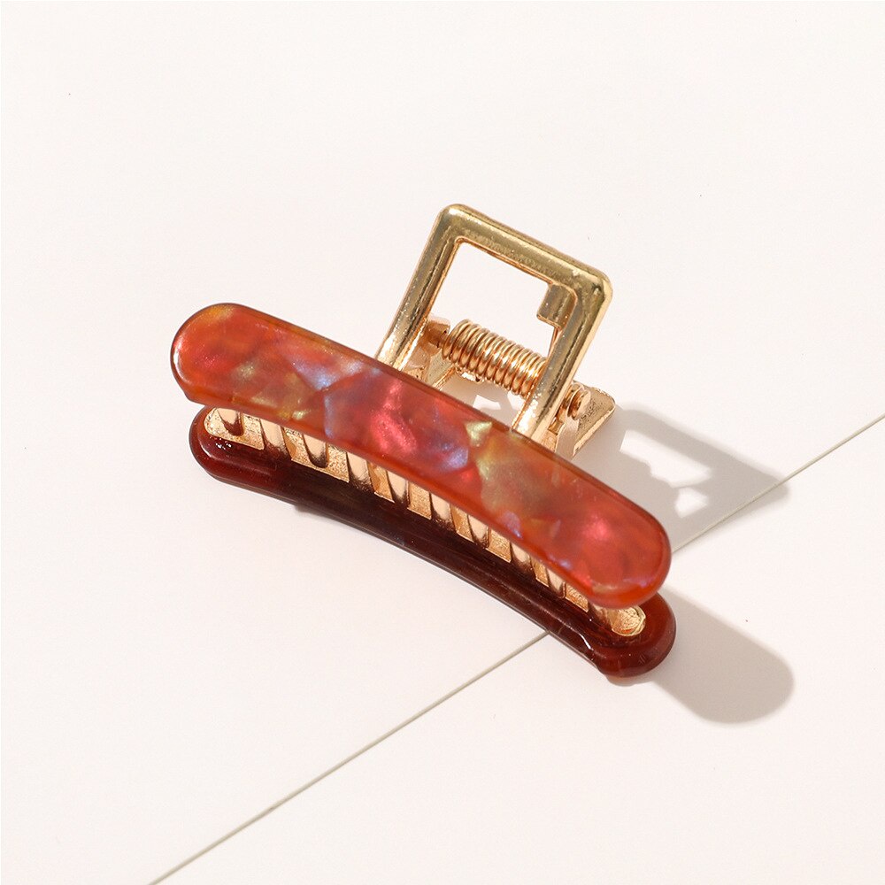 1 kẹp tóc acrylic phong cách retro Hàn Quốc