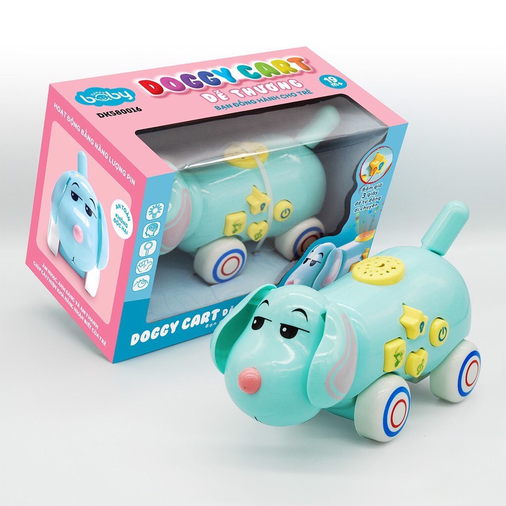 Đồ Chơi DUKA TOYS - Doggy Cart Dễ Thương