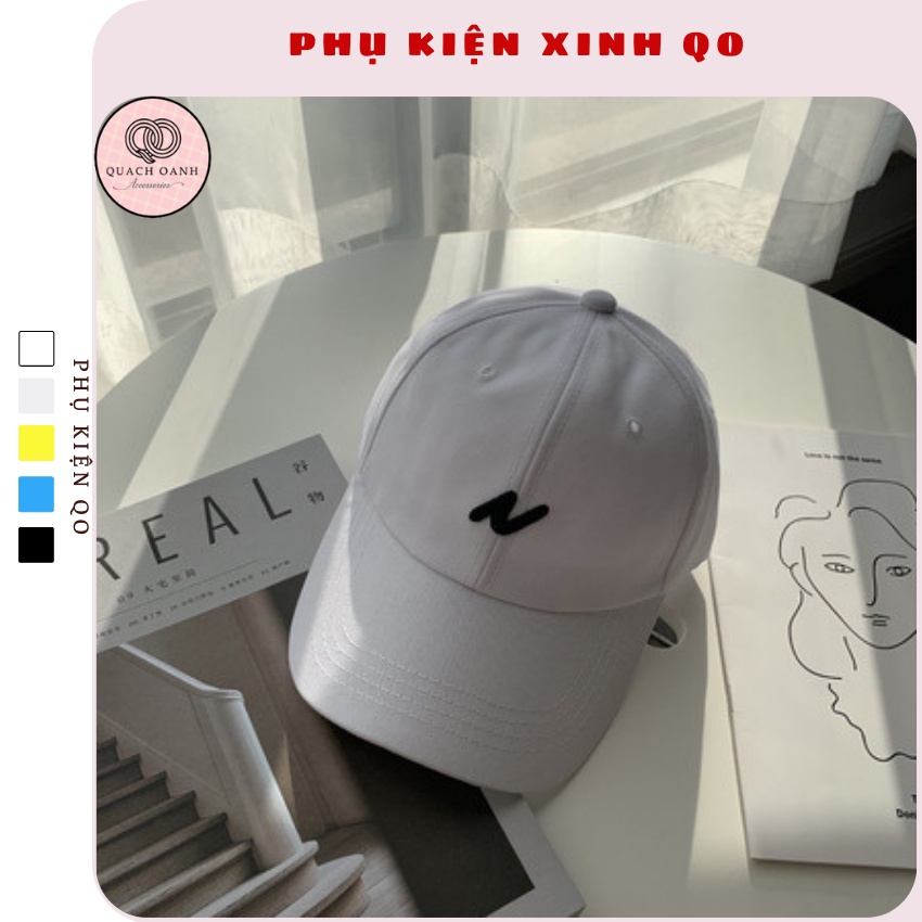 [Mã SKAMSALE8 giảm 10% đơn 200K] Mũ lưỡi trai thêu họa tiết cá tính - Phụ Kiện QO MU203