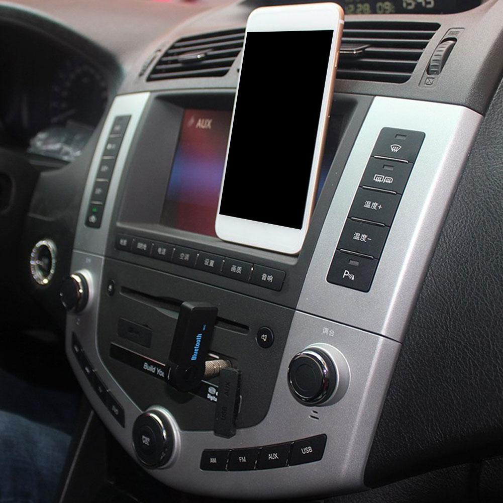 Wireless Bluetooth 3.5mm AUX Audio Stereo Music Car Adapter Mic Black Recei M4K4