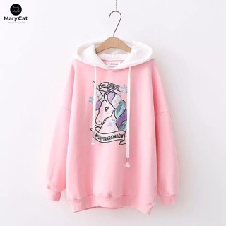Áo hoodie in hình unicon siêu cute - Ảnh thật shop chụp