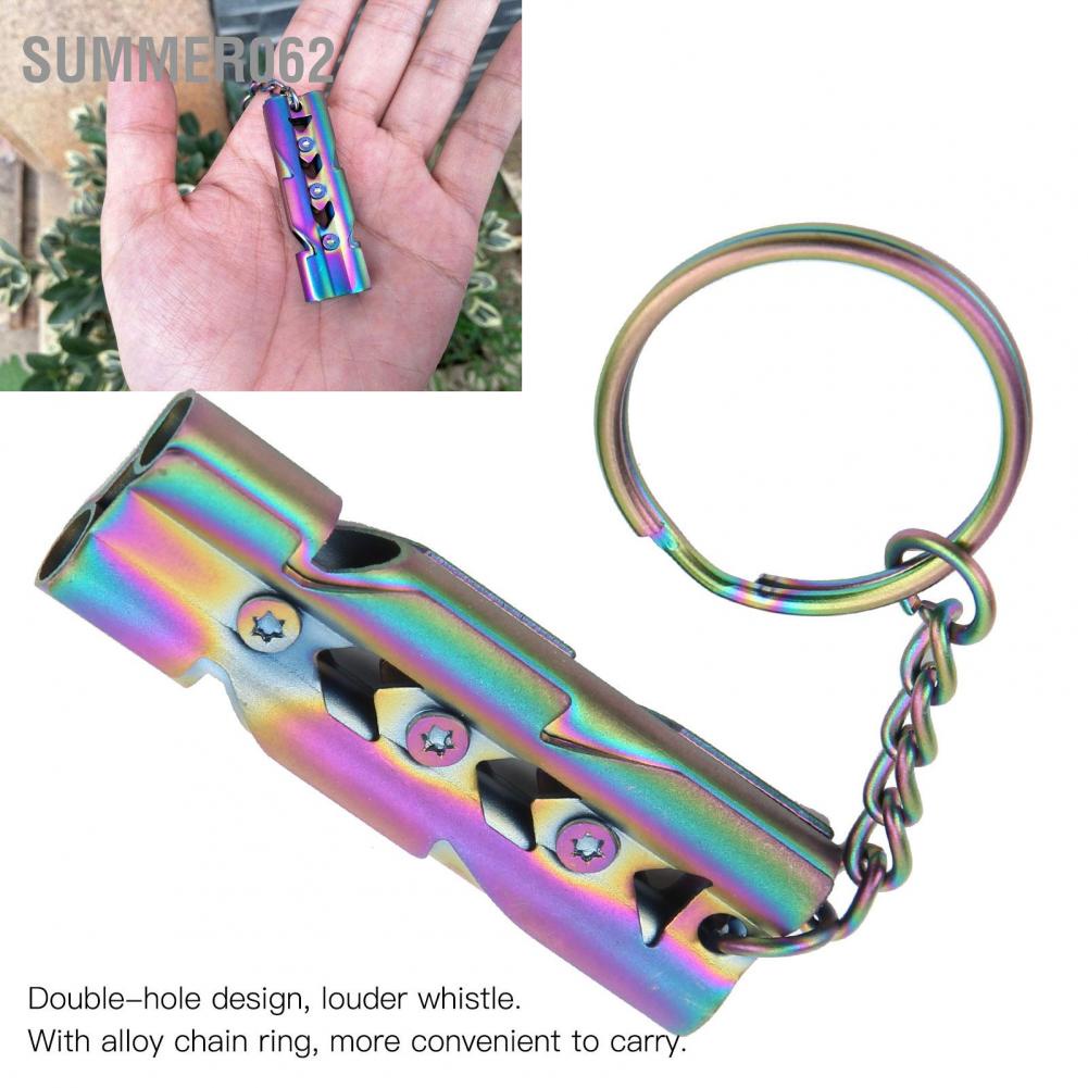 Còi ống đôi decibel cao cấp ngoài trời bằng thép không gỉ với móc khóa