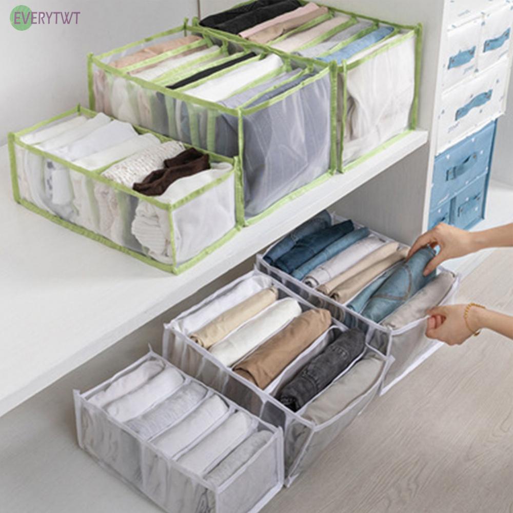 EVERYTWT Hàng mới về Túi đựng quần áo 100% có thể gập lại tiết kiệm không gian thân thiện với môi trường