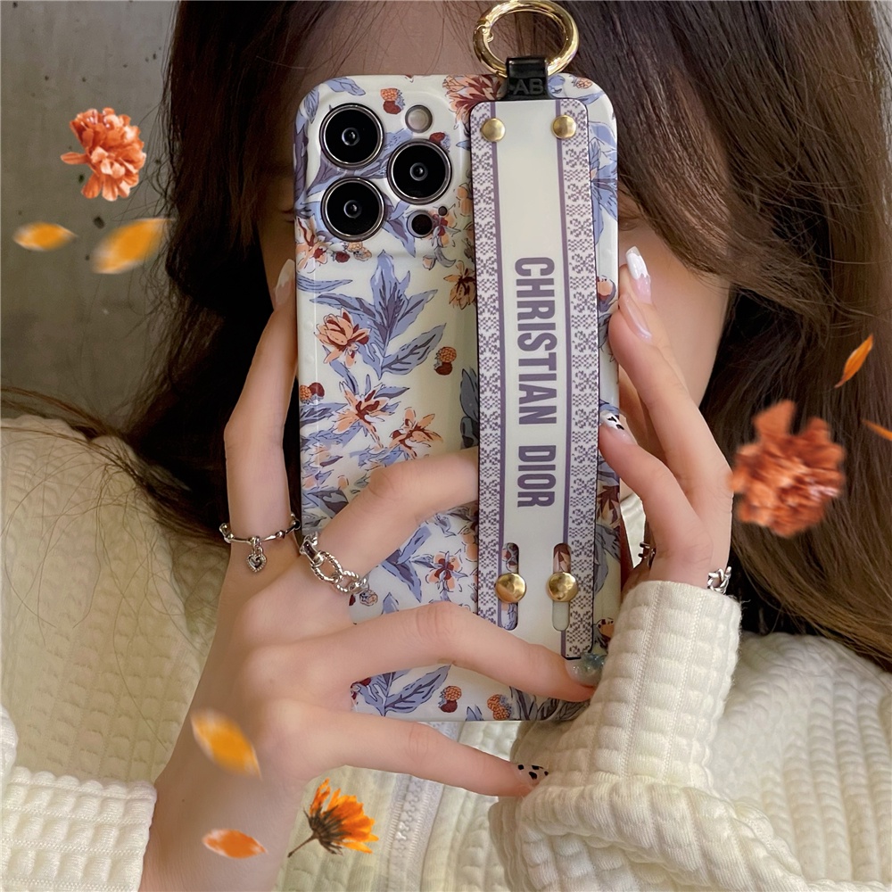 Ốp Điện Thoại In Logo Thời Trang Kèm Dây Đeo Cho IPhone 14 Pro max 14 Plus 13 Pro max 12 11 Pro max x xs max xr