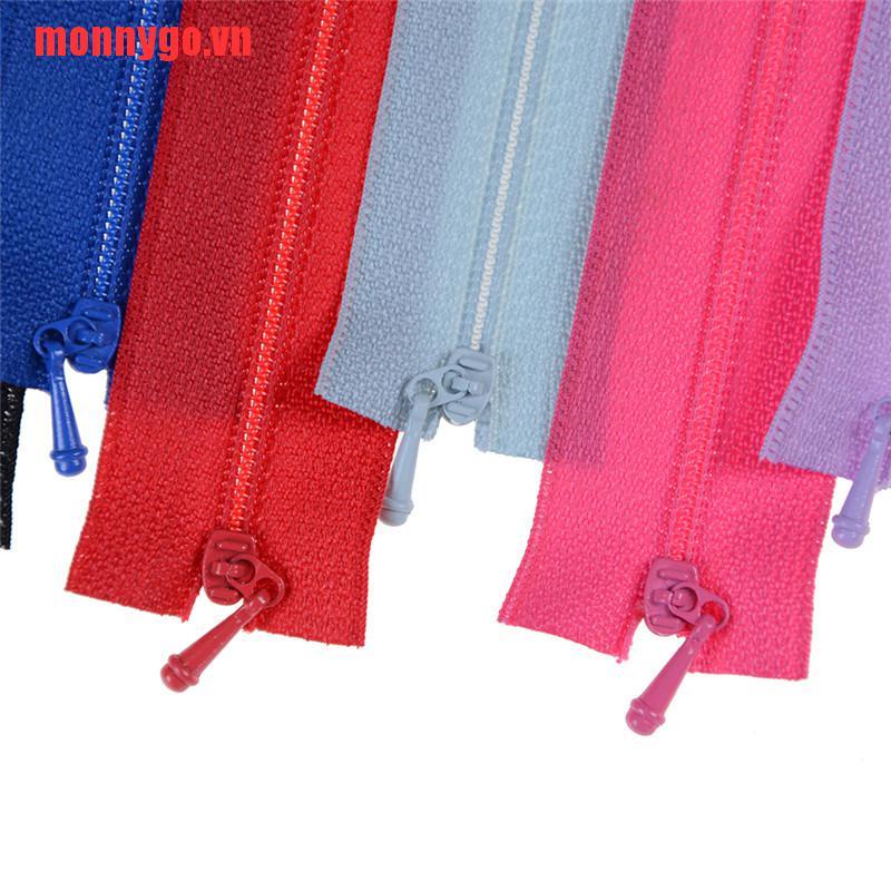 Set 5 Dây Kéo Khóa Mini Dùng May Đồ Búp Bê / Váy / Túi Xách DIY