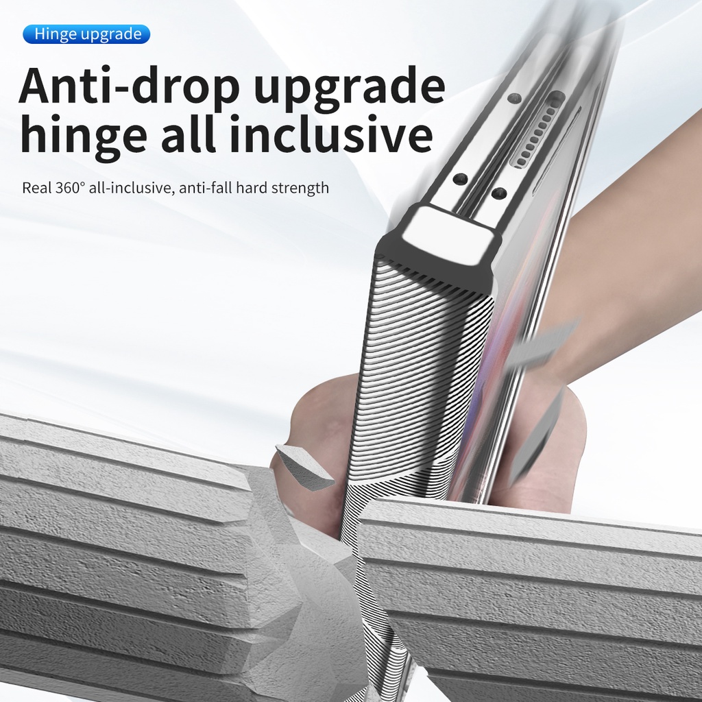 Ốp Điện Thoại Trong Suốt Có Giá Đỡ Từ Tính Và Miếng Dán Kính Bảo Vệ Màn Hình Cho Samsung Galaxy Z Fold 5 Gấp 4 Lần 3