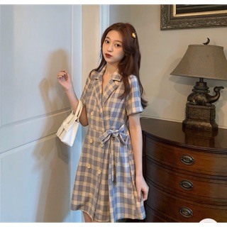 Order váy thắt nơ ulzzang 7-15 days