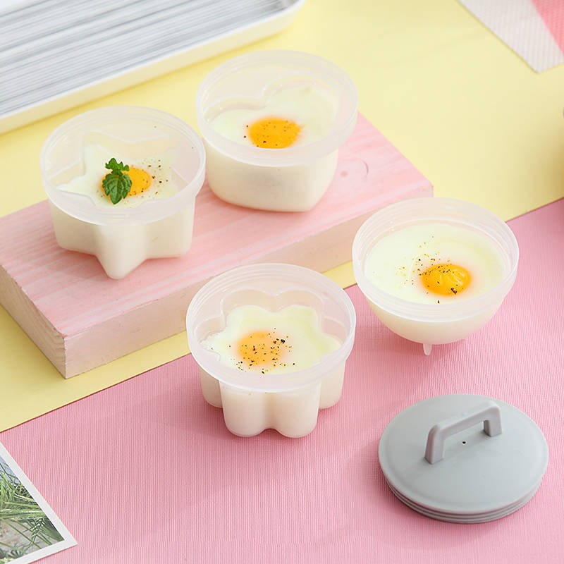 Set 4 Dụng Cụ Làm Trứng Luộc Bằng Nhựa Dễ Thương Cho Bé
