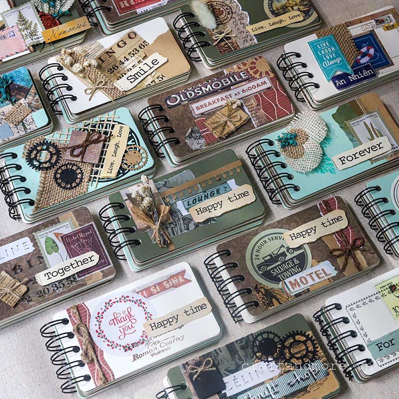 Scrapbook album ảnh handmade nhỏ LOVECARDS