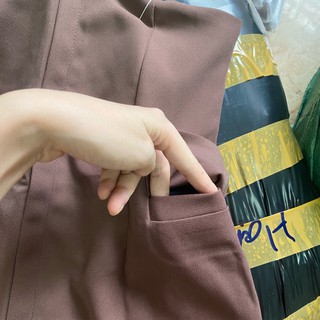 CHÂN VÁY CẠP CAO TÚI SƯỜN
