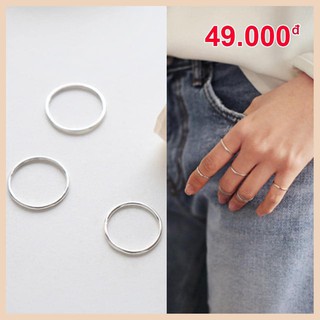 Đồng giá nhẫn bạc dưới 50k