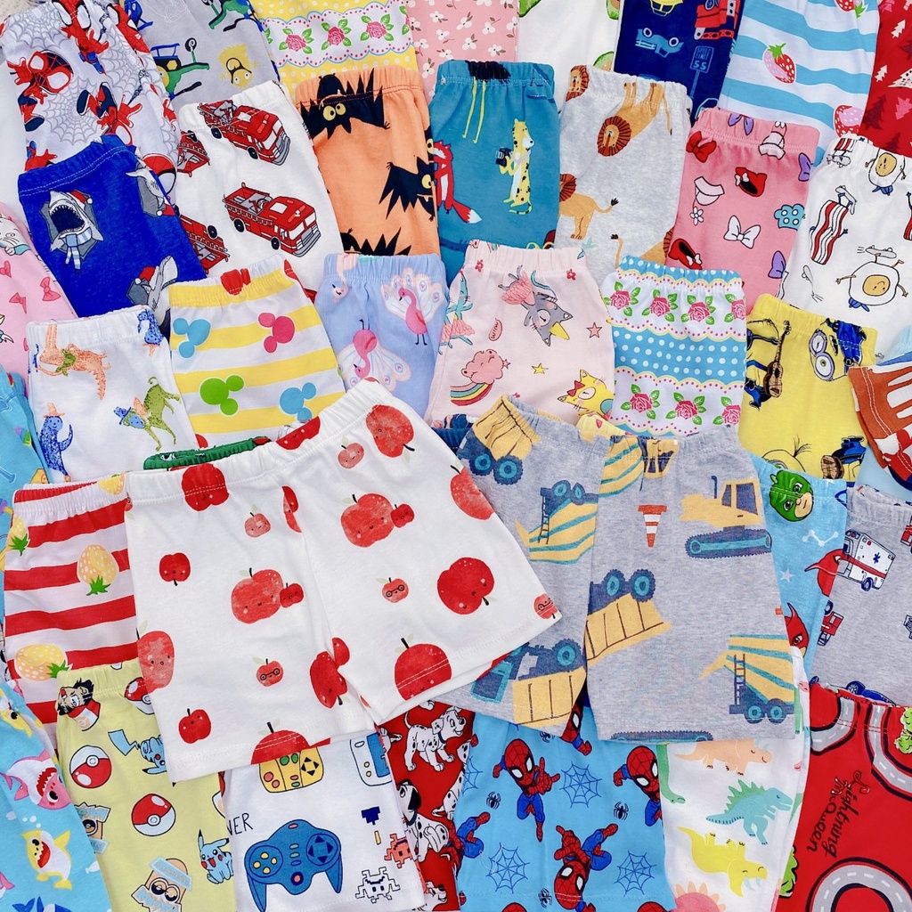 Set 10 quần chục đùi cotton bozip 6-18kg - Q29301 - Siêu thị bé yêu