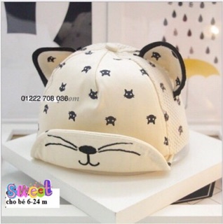 Nón vải cho bé từ 6m- 2 tuổi