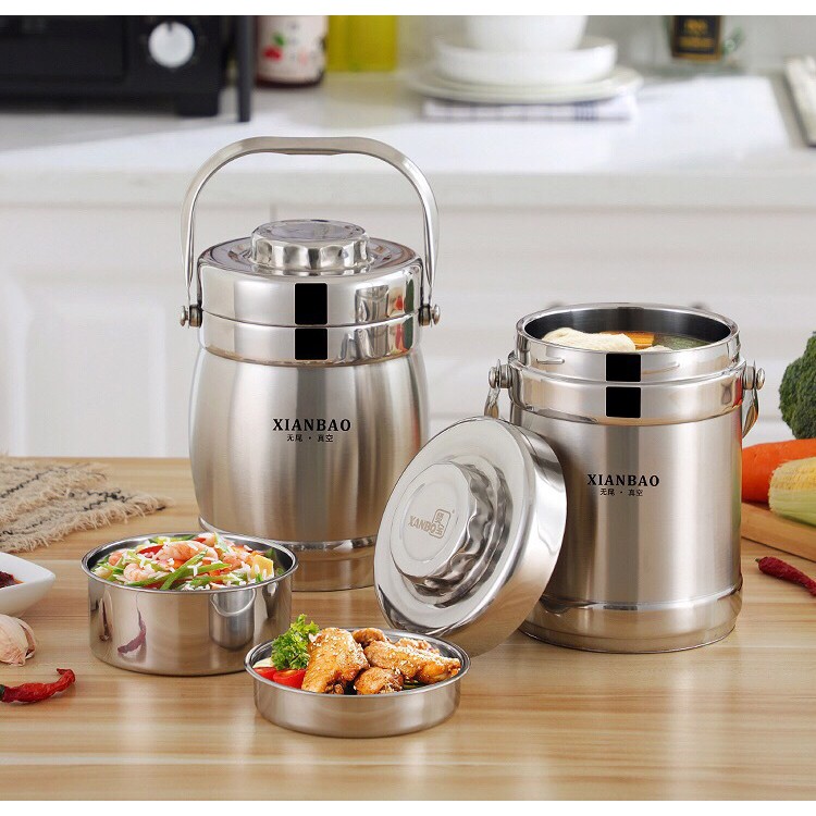 Cặp lồng Inox 304 1,6L XIANBAO Chính Hãng- cặp lồng giữ nhiệt siêu bền | BigBuy360 - bigbuy360.vn