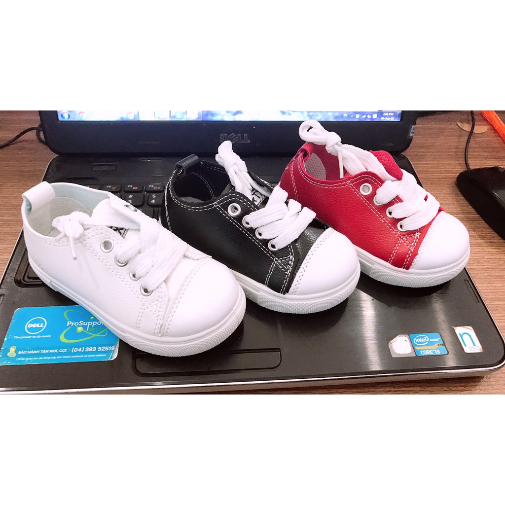 Giày Thể Thao Converse Da Bóng Cho Bé